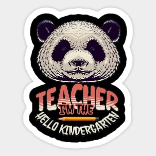 I'm The Teacher Hello Kindergarten, Back to School, Happy Teacher Day Gift, Teacher Appreciation, Teach,Teacher Gift, Back To School Gift Sticker